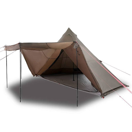 Tente tipi Vidaxl 6 personnes imperméable marron