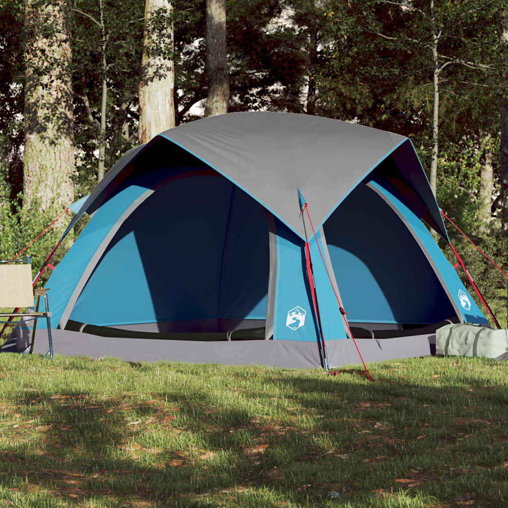 Tente VidaXL 4 personnes imperméable bleue