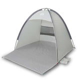 VidaXL tente de plage 3 personnes imperméable gris