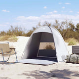 VidaXL tente de plage 3 personnes imperméable gris