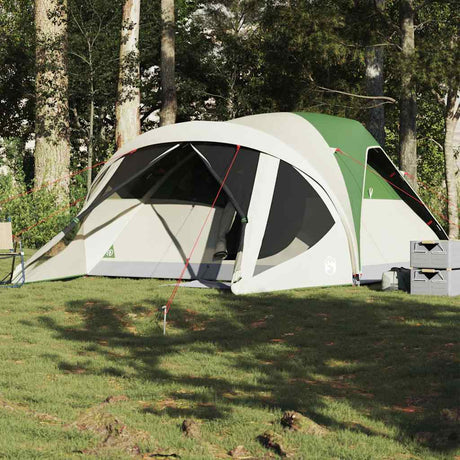 Tente tunnel VidaXL 6 personnes imperméable vert