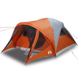 Tente tunnel Vidaxx 6 places imperméable gris et orange