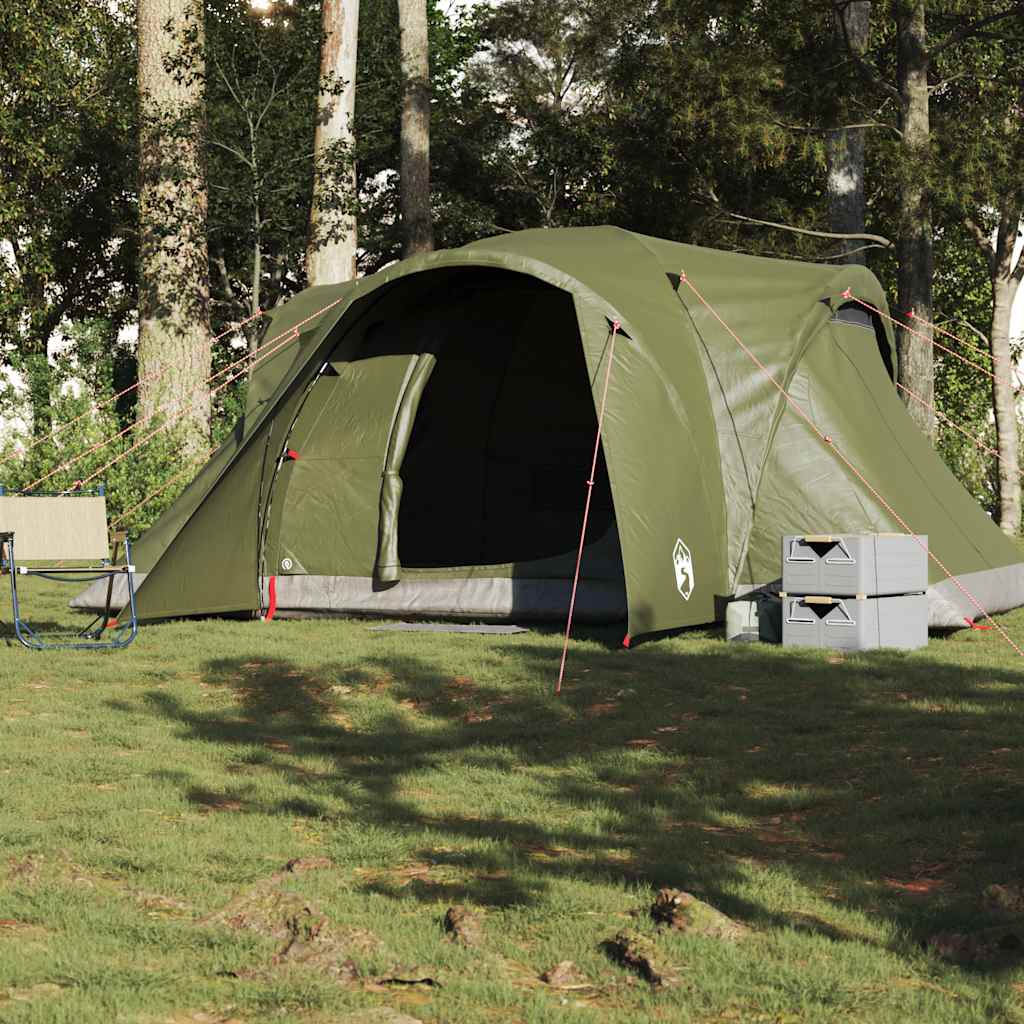 Vidaxl Dome Tenda Oliva Green di oliva impermeabile per 6 persone