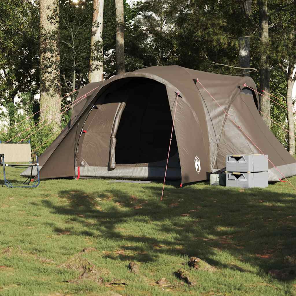Tente dôme Vidaxx 6 personnes imperméable marron