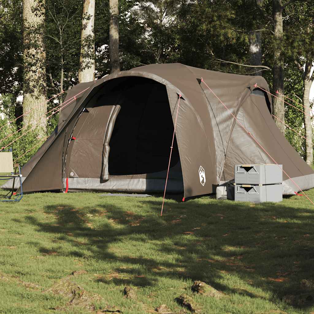 Vidaxl Dome tent 6-person waterproof brown