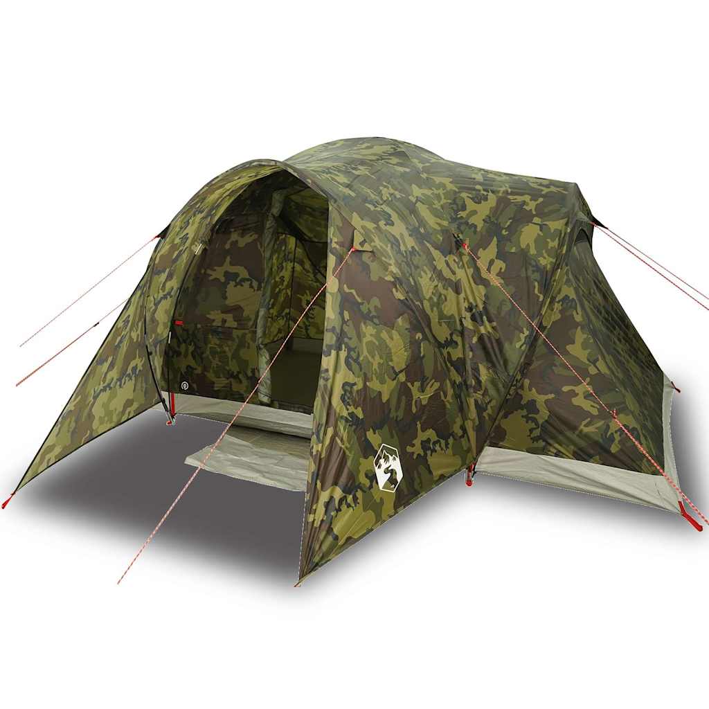 Tente dôme VidaXL camouflage imperméable 6 personnes