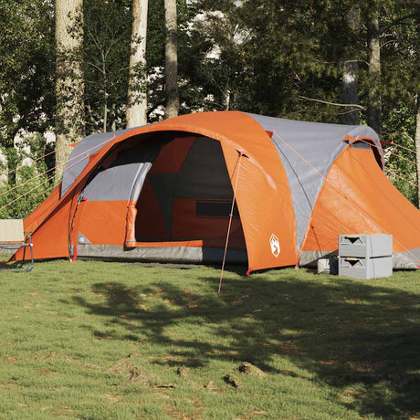 Tente dôme Vidaxx 6 personnes imperméable gris et orange