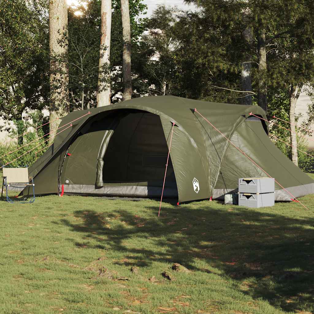 Vidaxl dome tente 6 personnes étanche olive vert olive