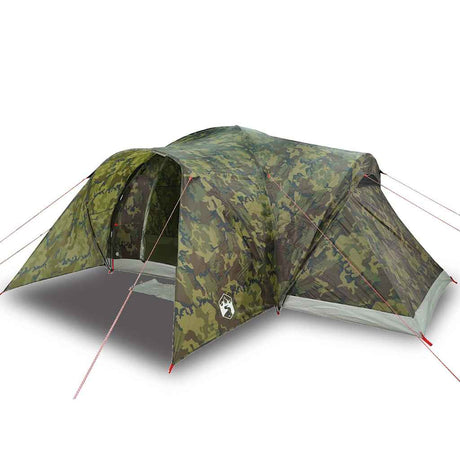 Tente dôme VidaXL camouflage imperméable 6 personnes