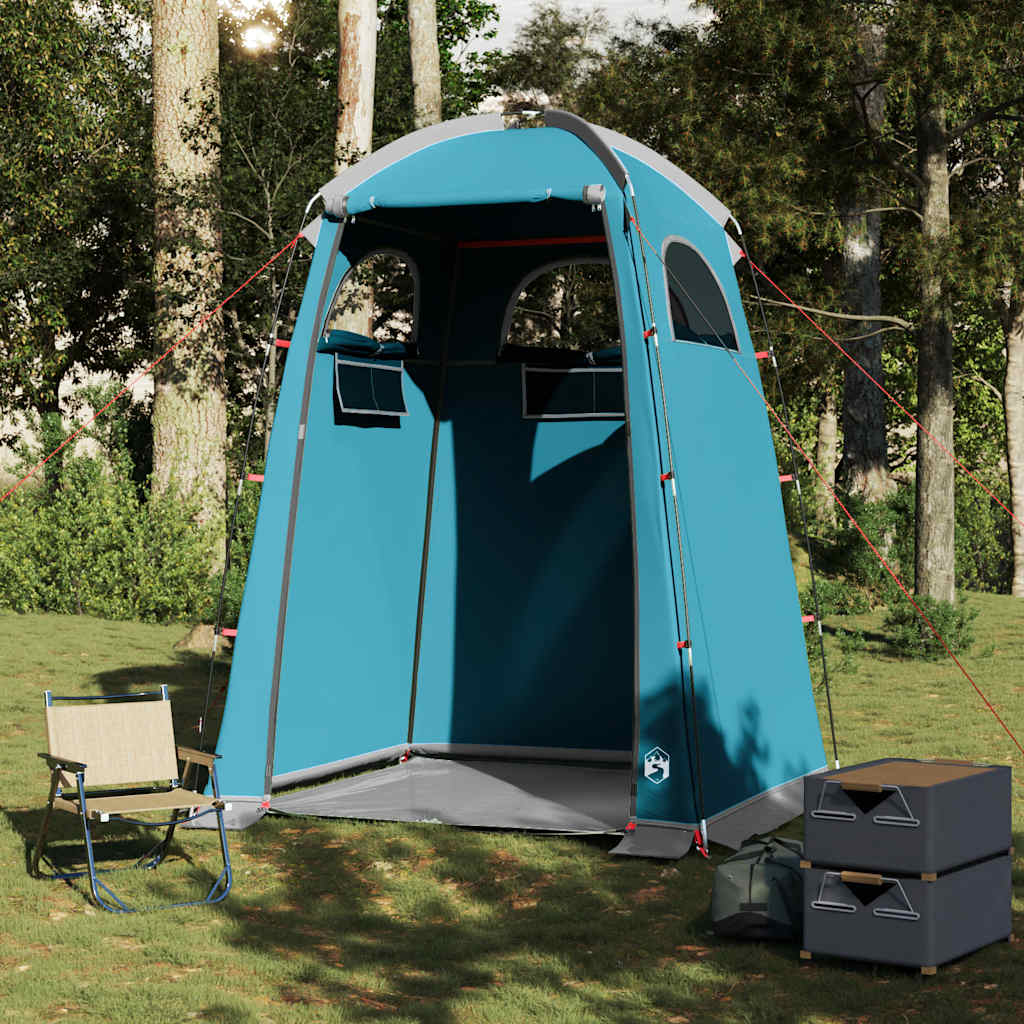 Vidaxl Shower Tent Waterproof Blue