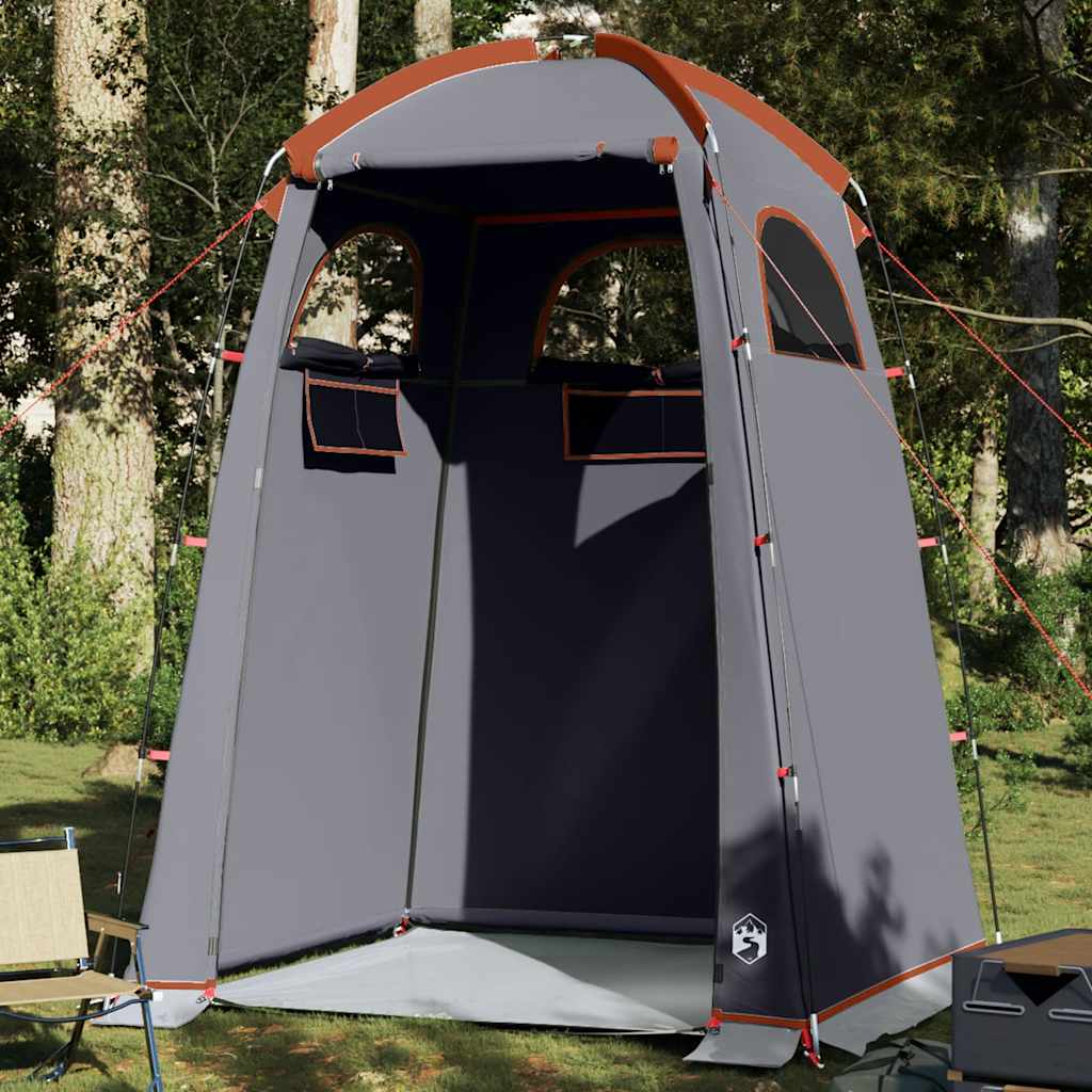 VidaXL shower tent waterproof gray and orange