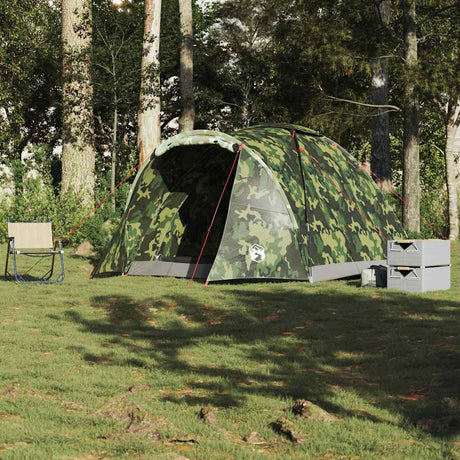 Tente de pêche VidaXL camouflage imperméable 2 personnes