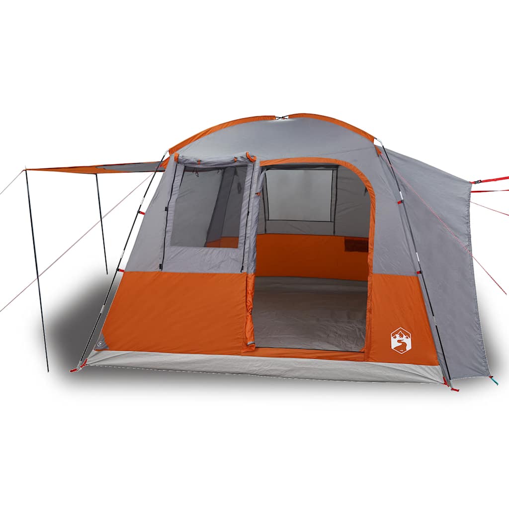 Vidaxl Autotent 4-person waterproof gray and orange