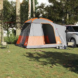 Vidaxl Autotent 4-Person Waterproof Grey and Orange