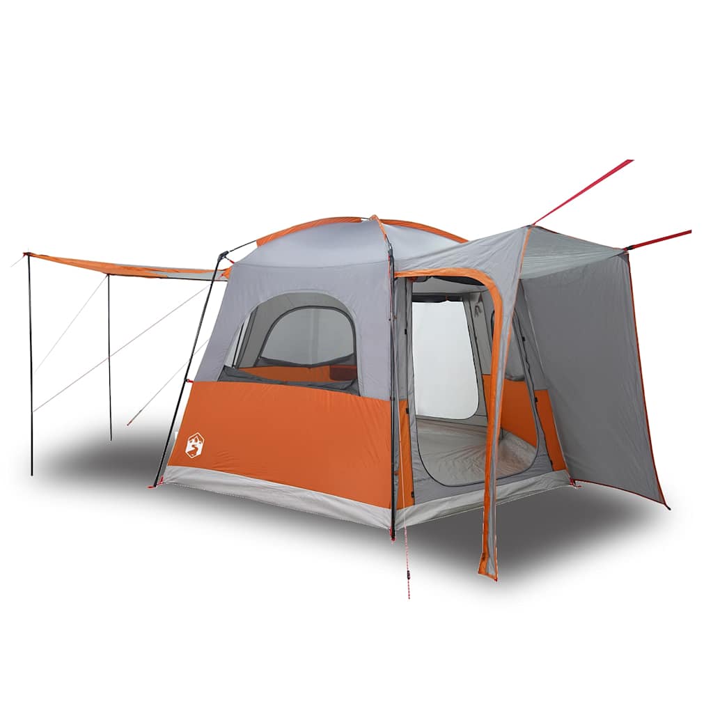 Vidaxl Autotent 4-person waterproof gray and orange