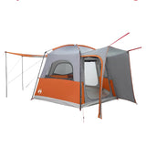 Vidaxl Autotent 4-person waterproof gray and orange