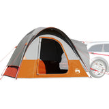 Tente de voiture VidaXL 4 personnes imperméable gris et orange