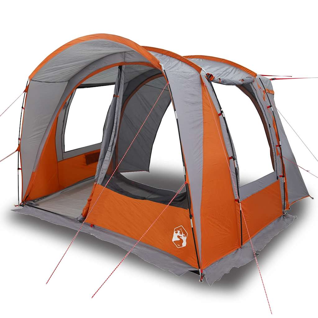 Vidaxl Autotent 4-Person Waterproof Grey and Orange