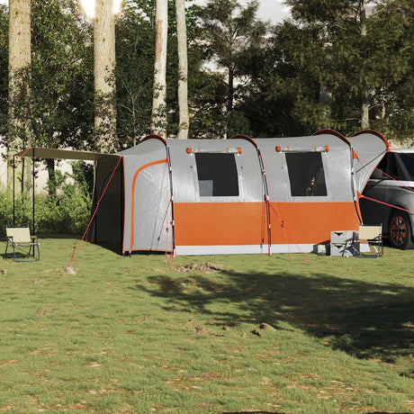 Tente de voiture VidaXL 4 personnes imperméable gris et orange