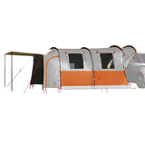 Vidaxl Autotent 4-person waterproof gray and orange