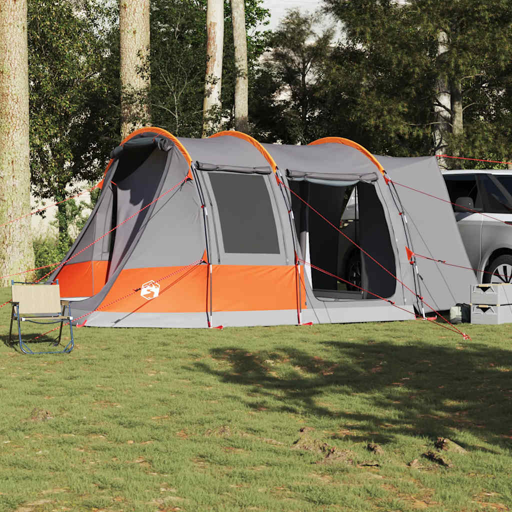 Vidaxl Autotent 2-Personen wasserdichtes Grau und Orange