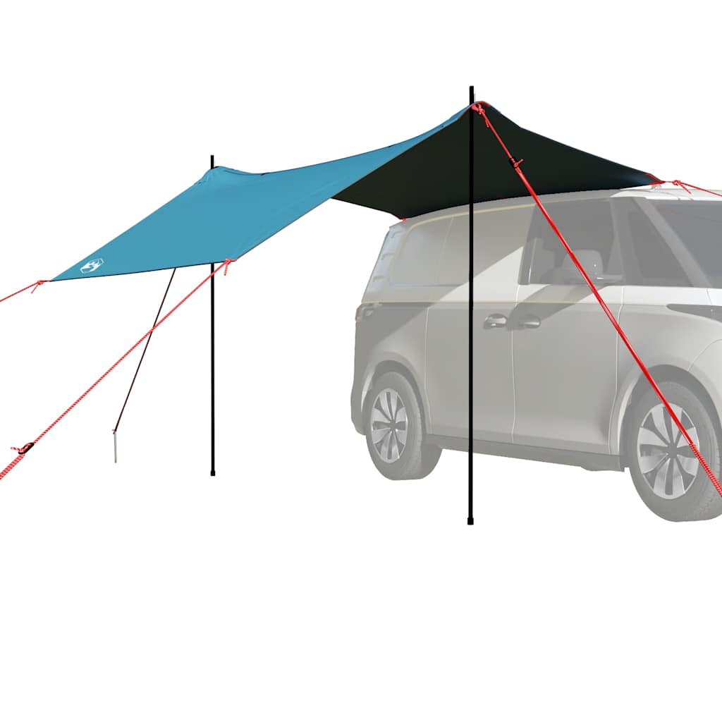 Vidaxl autotent vodotěsná modrá