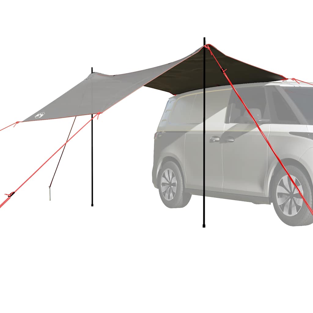 Vidaxl autotent vandtæt grå og orange