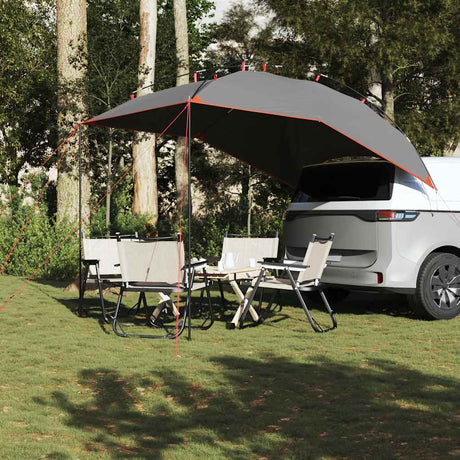 Tente de voiture VidaXL imperméable gris et orange