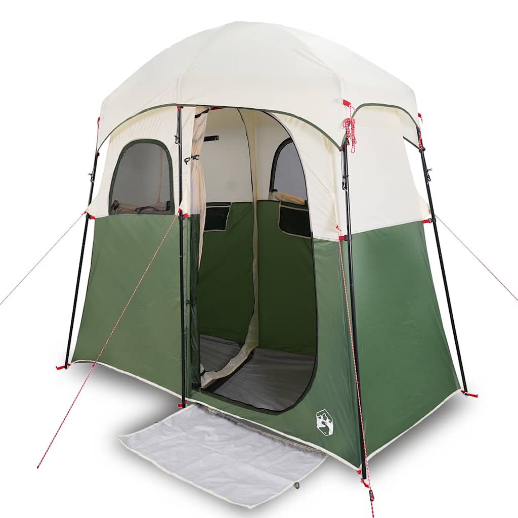 VidaXL Tente de douche 2 personnes imperméable vert