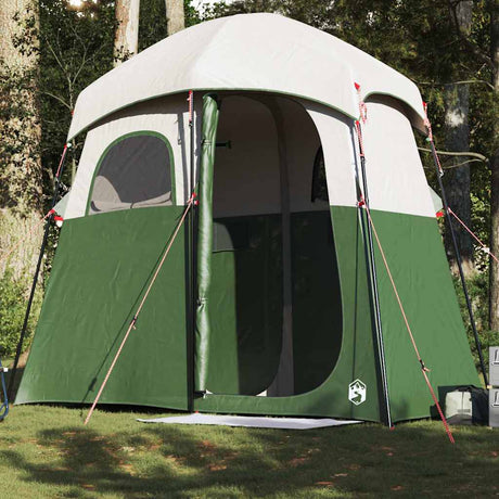VidaXL Tente de douche 2 personnes imperméable vert