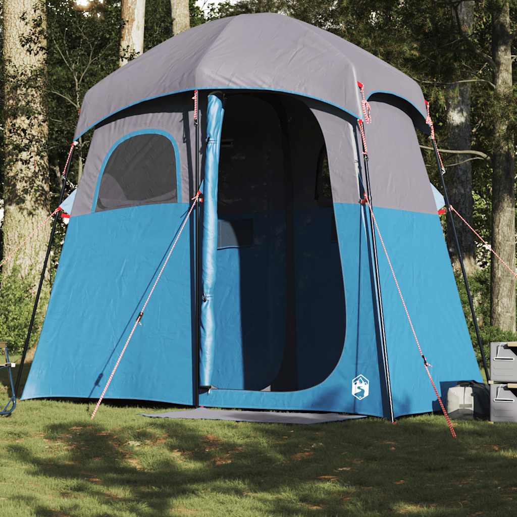 VidaXL tente de douche 2 personnes imperméable bleu