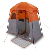 VidaXL Tente de douche 2 personnes imperméable gris et orange