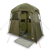VidaXL Tente de douche 2 personnes imperméable vert olive