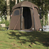 VidaXL Tente de douche 2 personnes imperméable marron