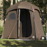VidaXL Tente de douche 2 personnes imperméable marron