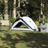 Vidaxl tente de camping 1 personne tissu occultant blanc imperméable