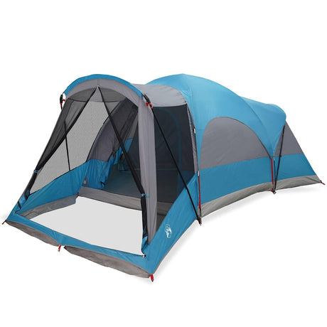 Tente tunnel Vidaxx pour famille 8 personnes imperméable bleue