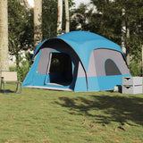 Tente familiale VidaXL 6 personnes imperméable bleue