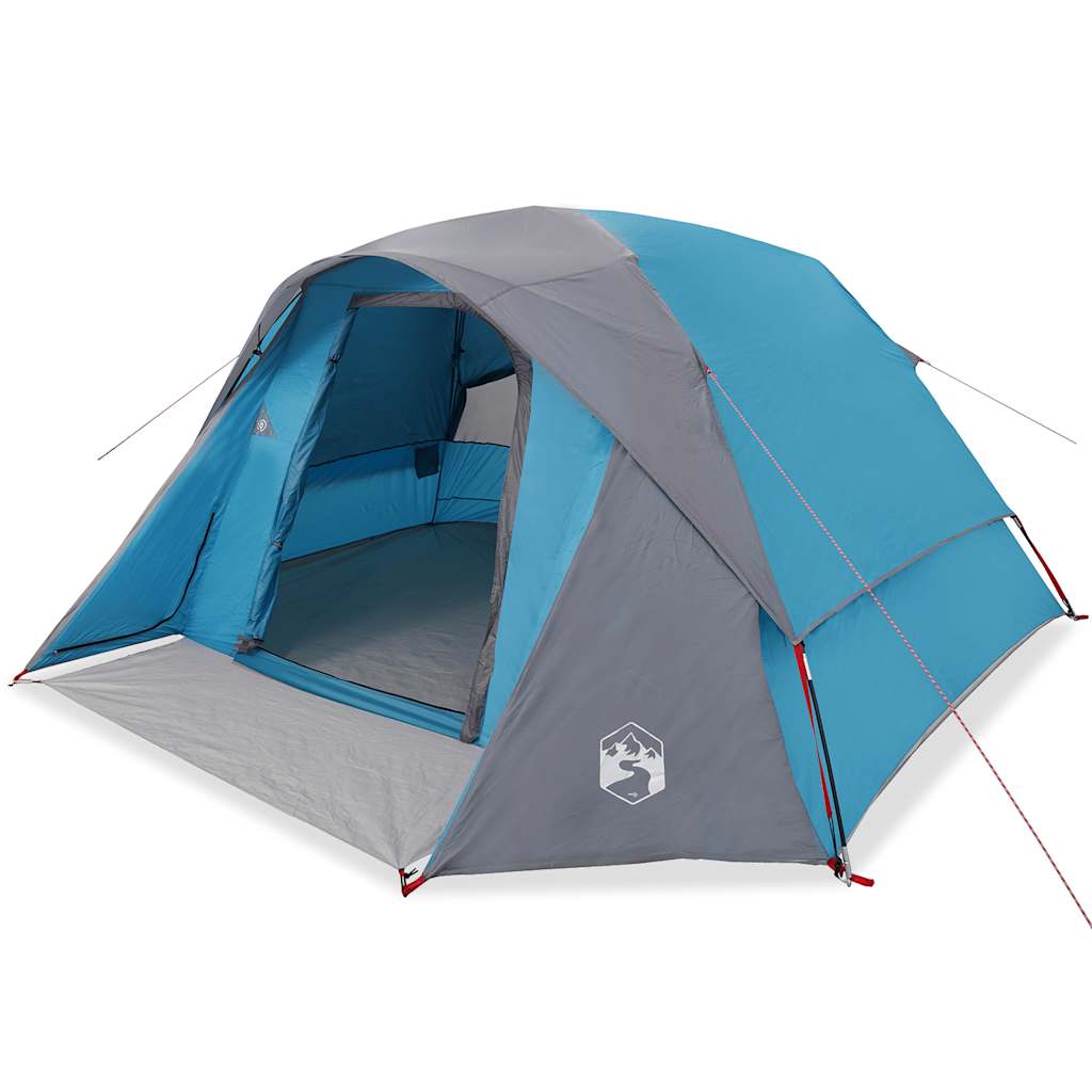Tente VidaXL 4 personnes imperméable bleue