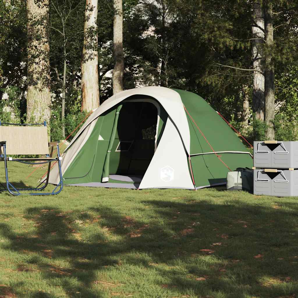 VidaXL tente familiale 6 personnes imperméable vert