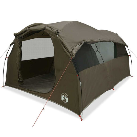 Tente tunnel VidaXL 6 personnes imperméable marron