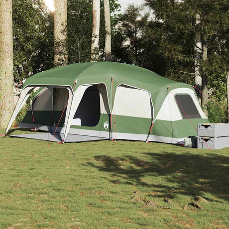 Tente familiale VidaXL avec dôme véranda, 9 personnes imperméable vert