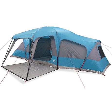 Tente familiale VidaXL avec dôme véranda, 9 personnes imperméable bleue