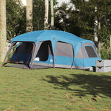 Tente familiale VidaXL avec dôme véranda, 9 personnes imperméable bleue