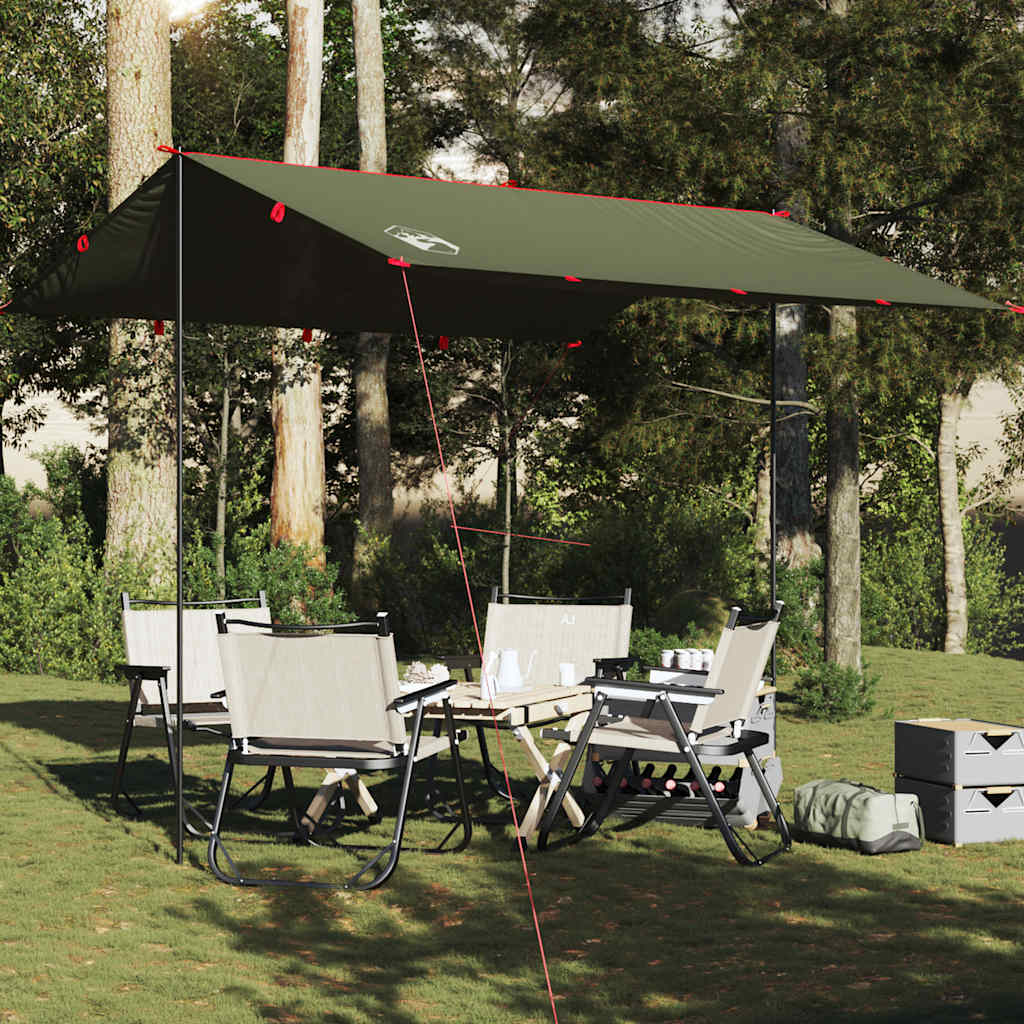 Vidaxl Camping Canopy étanche 306x306 cm vert olive