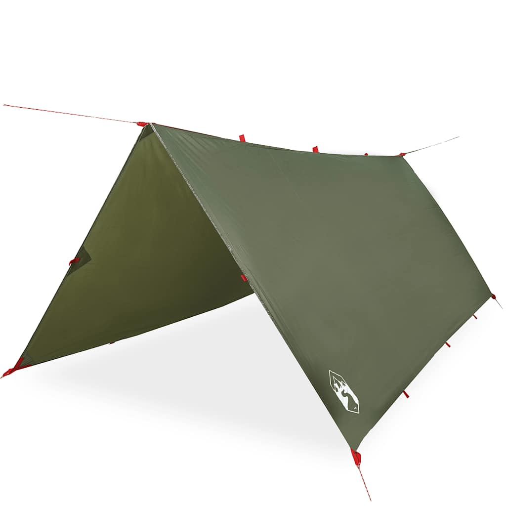 Vidaxl Camping canopy waterproof 366x306 cm olive green