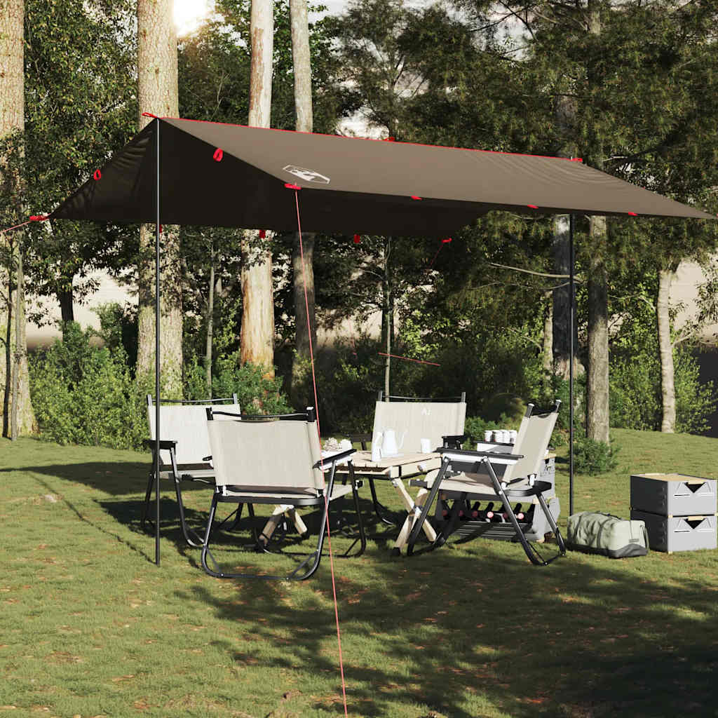 Vidaxl Camping Canopy Waasserdicht 366x306 cm Brown