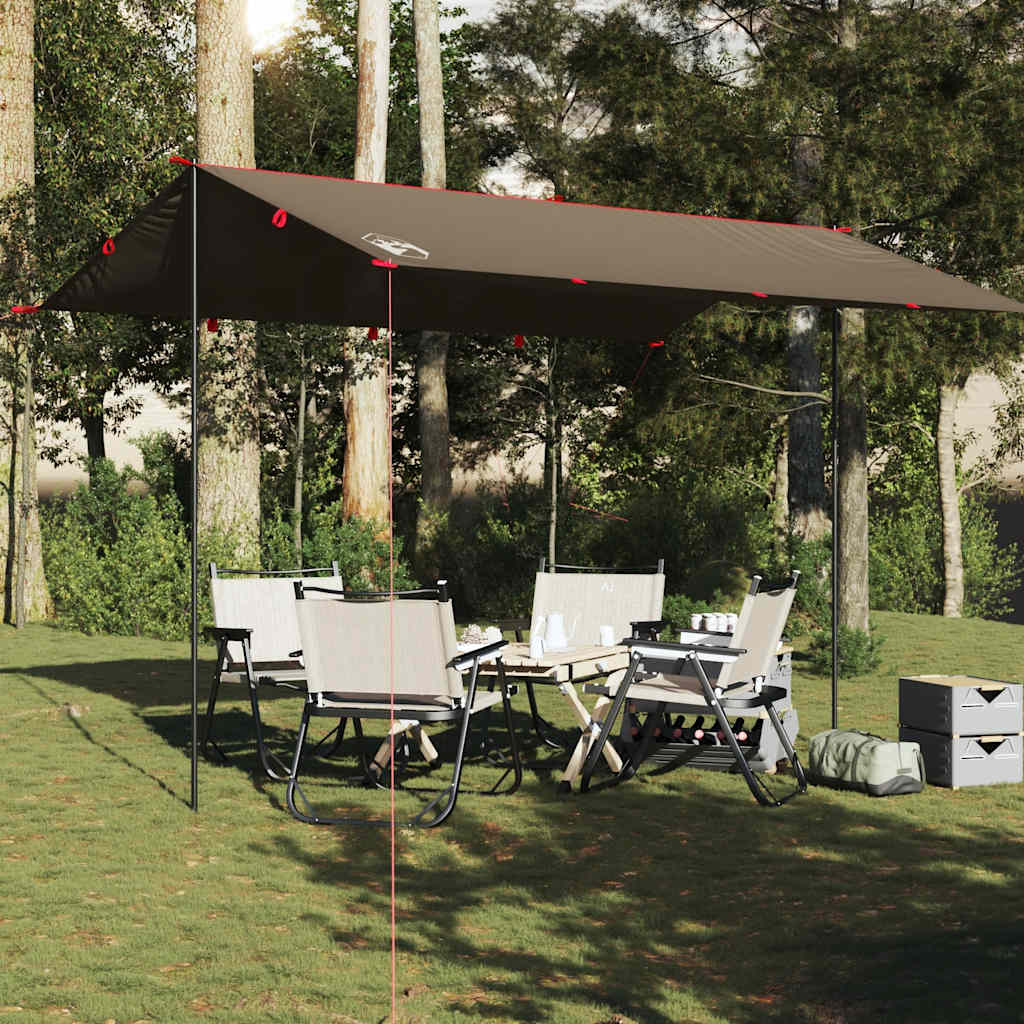 Vidaxl Camping Canopy Waterproof 406x306 cm marrón