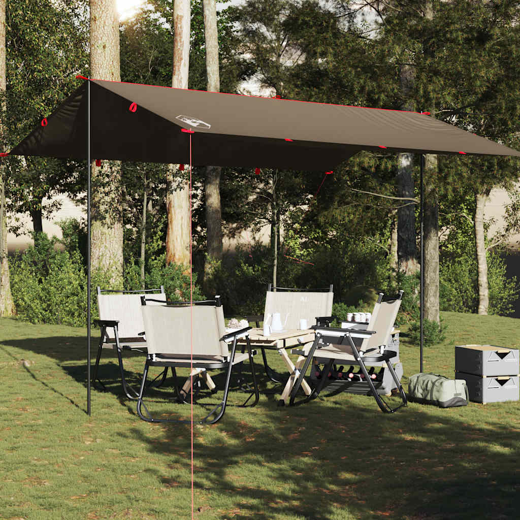 Vidaxl Camping Canopy Waterproof 406x306 cm Brown