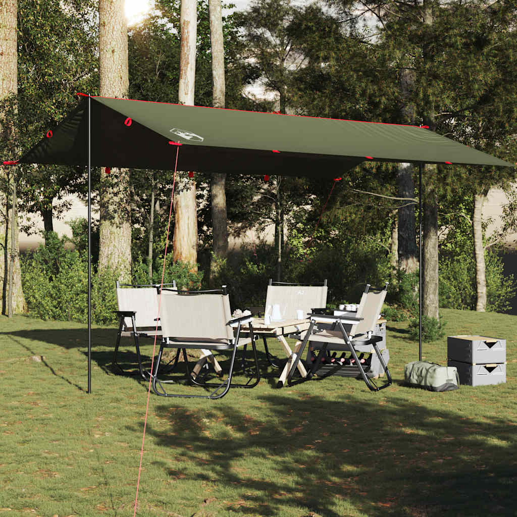 Vidaxl Camping Canopy Waasserdicht 506x306 cm Oliven gréng